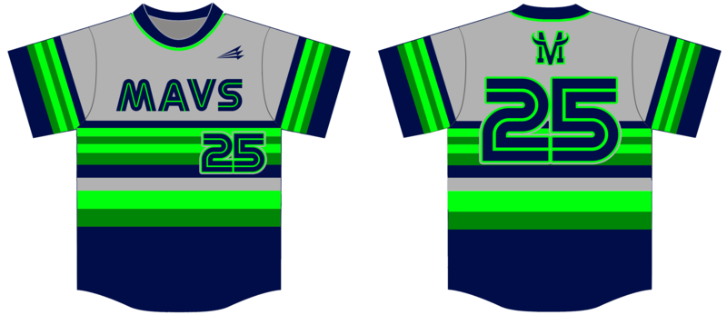 Mavericks (Rice) Custom Baseball Jersey Design #2D