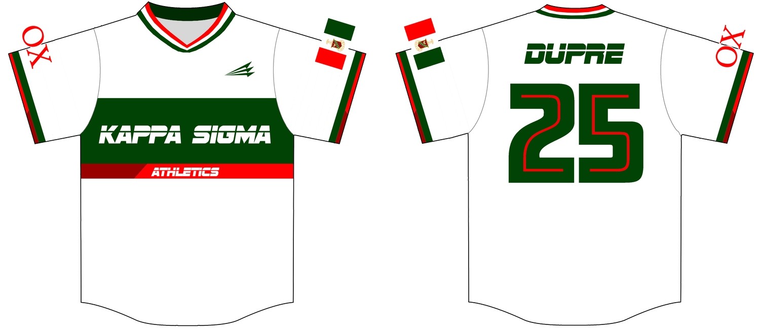 Kappa Sigma Athletics Custom Baseball Jersey #1C
