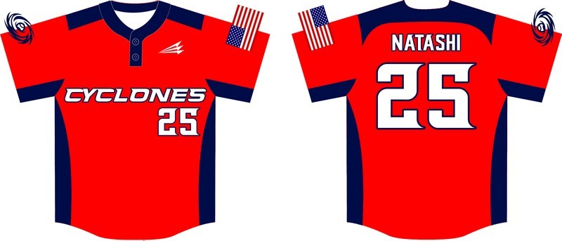 Out of the Park Cyclones Custom Baseball Jersey #4A