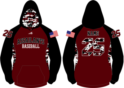 SC Assailants Baseball Winterproof Sublimated Hoodie