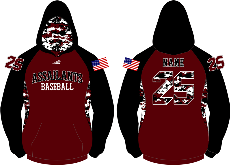 SC Assailants Baseball Winterproof Sublimated Hoodie