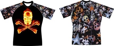 Flaming Skull Graffitti Jersey