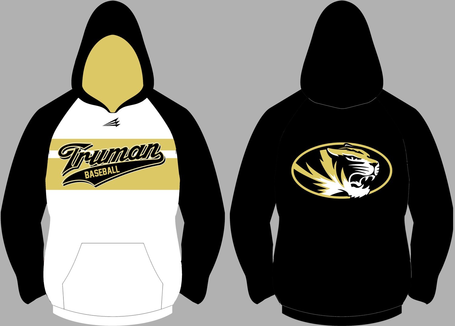 Harry S. Truman Tigers Baseball Custom Hoodie Design H1