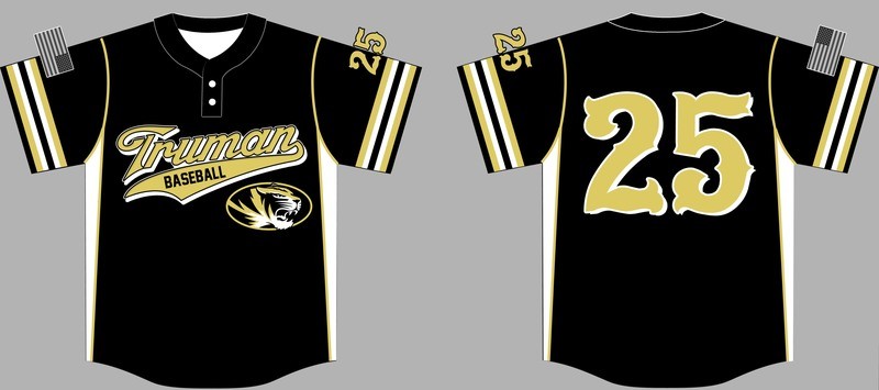 Harry S. Truman Tigers Baseball Custom Jersey Design #3a