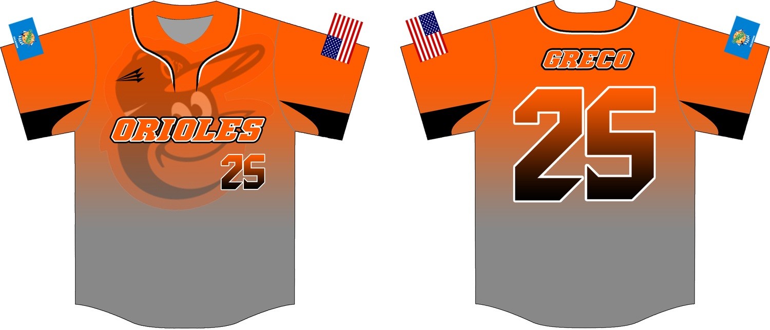 Oklahoma Orioles Baseball Custom Jersey Design #4