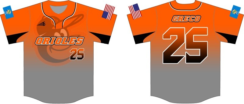 Oklahoma Orioles Baseball Custom Jersey Design #4