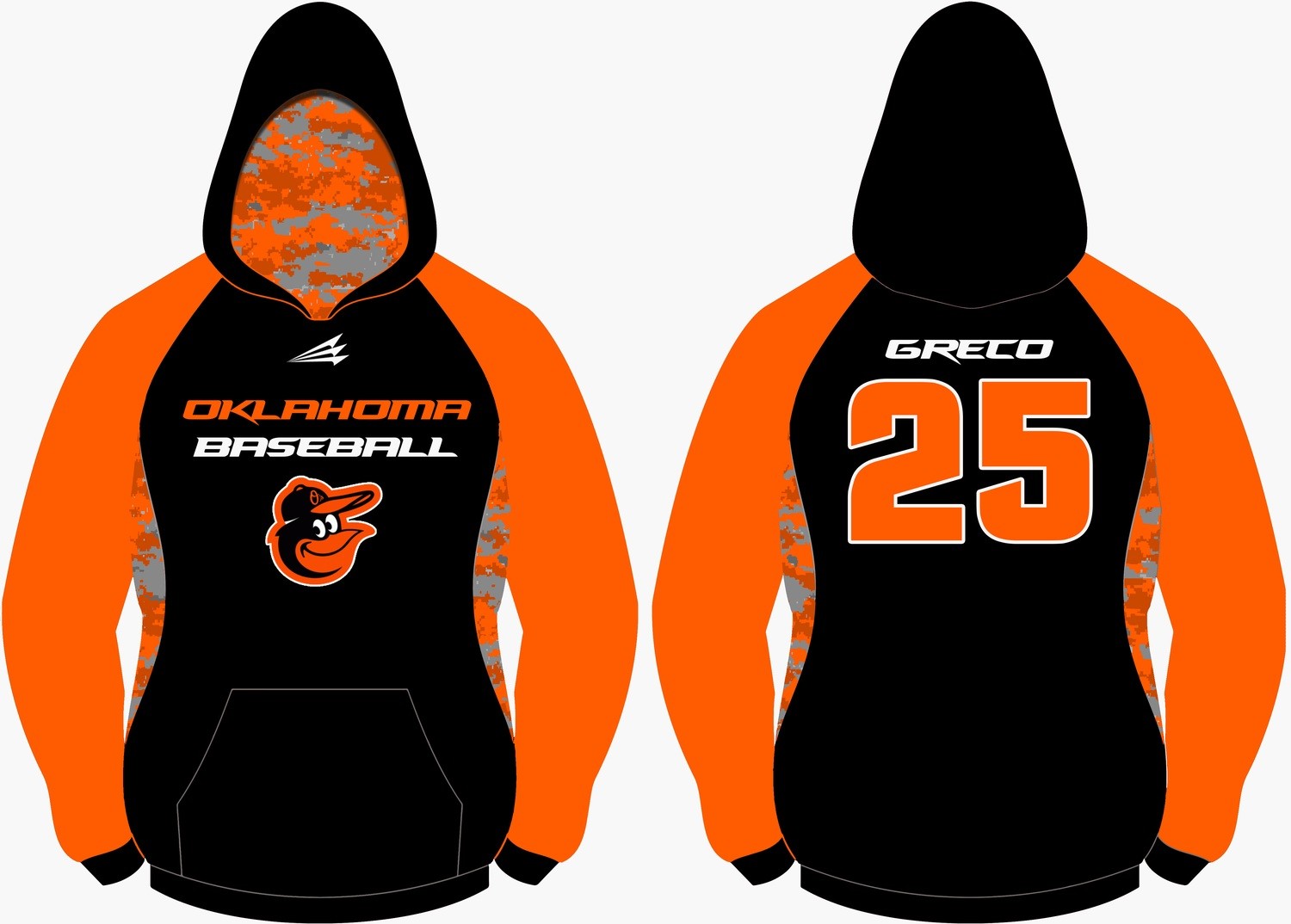 Oklahoma Orioles Baseball Custom Hoodie