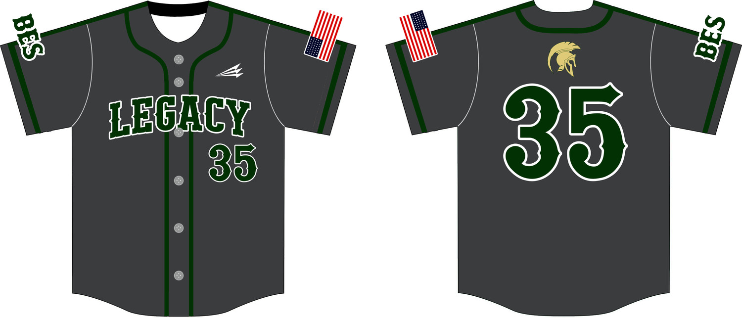 Legacy Christian Academy Custom NanoDri Baseball Jersey #1C