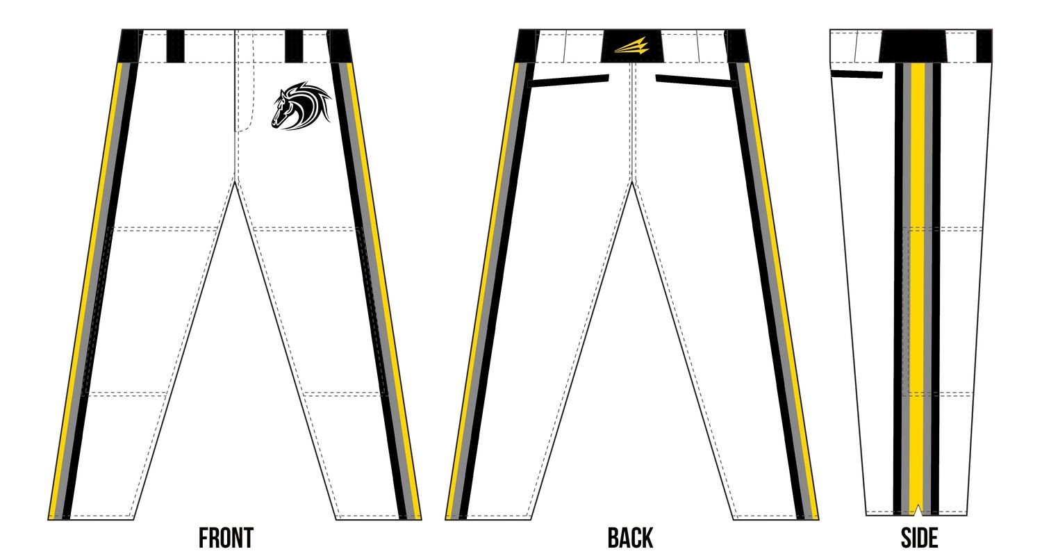 Stallions Baseball Custom Baseball Pants #1a