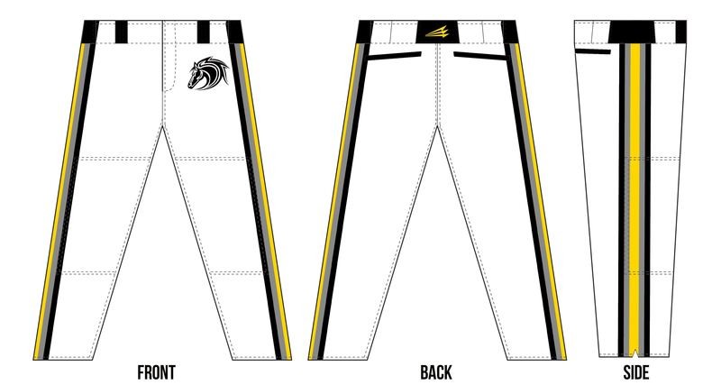 Stallions Baseball Custom Baseball Pants #1a