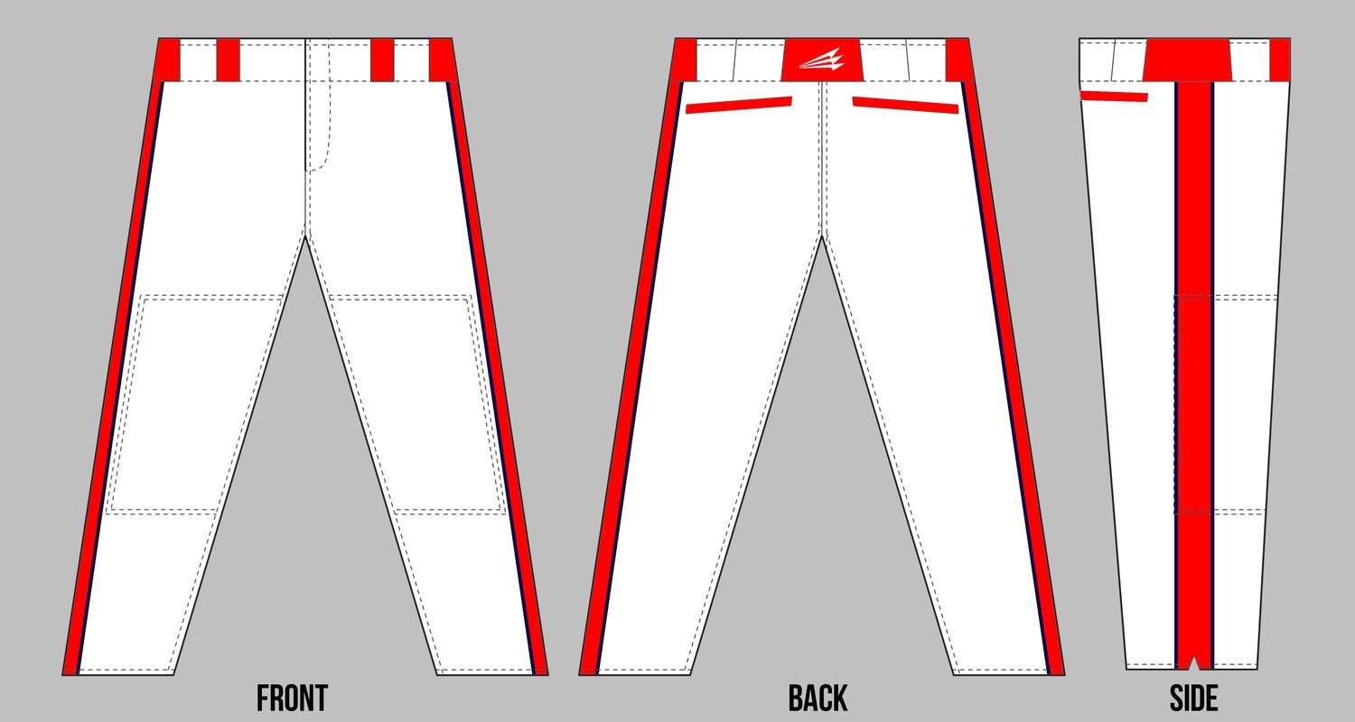 North Wake Tsunami Custom Long Baseball Pants 2