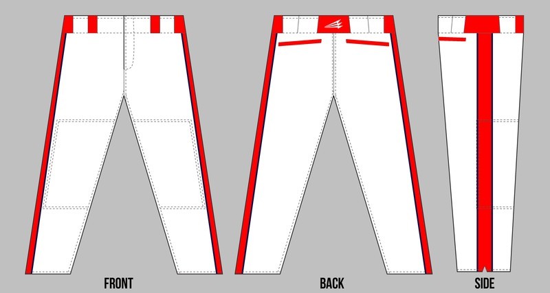 North Wake Tsunami Custom Long Baseball Pants 2