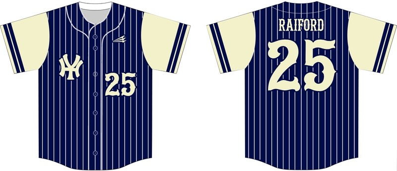 Hammond Yankees Custom Jersey Design #2C