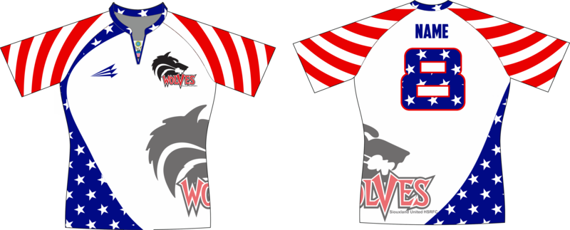 Siouxland United Wolves Patriotic Rugby Jersey