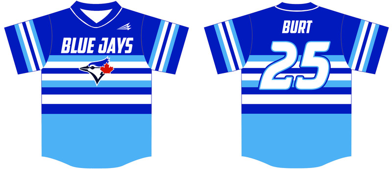Fresno Blue Jays Custom Hexaflex Baseball Jersey #J3B
