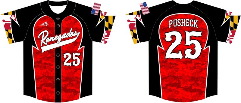 WHC Renegades Baseball Custom Jersey Design #8
