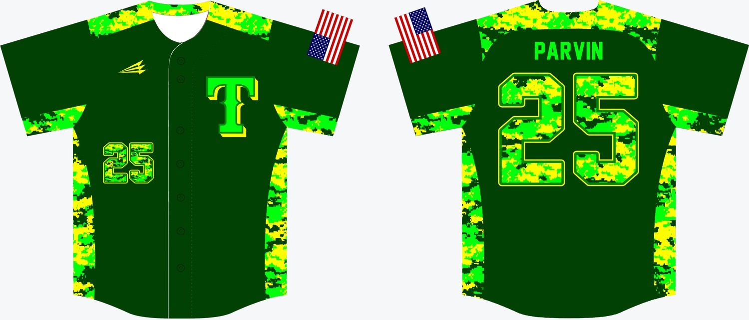 Mansfield Texans Baseball Custom Jersey Design #2