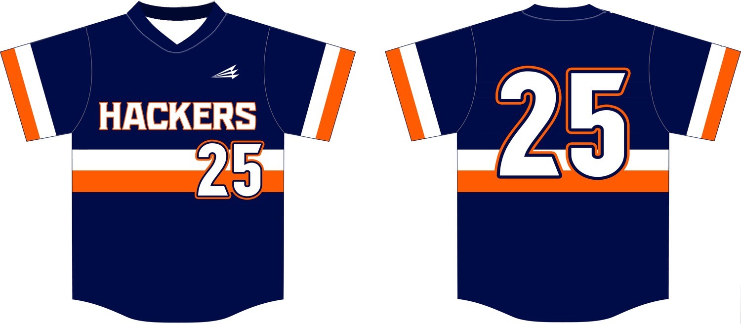 Texas Hackers Custom Baseball Jersey Design #2C