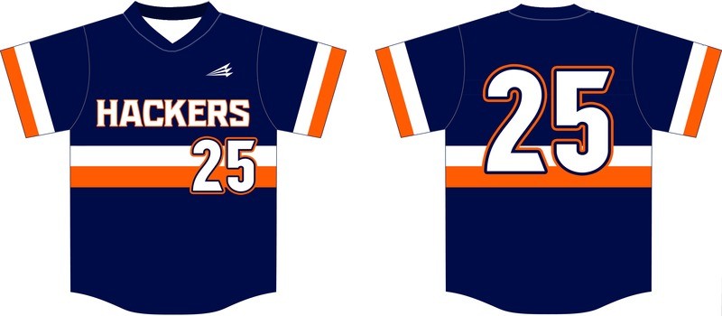 Texas Hackers Custom Baseball Jersey Design #2C