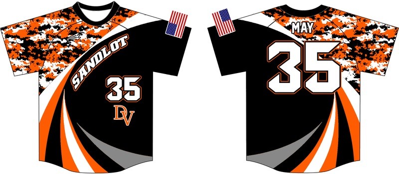 Sandlot Custom Baseball  Jersey Design #1B