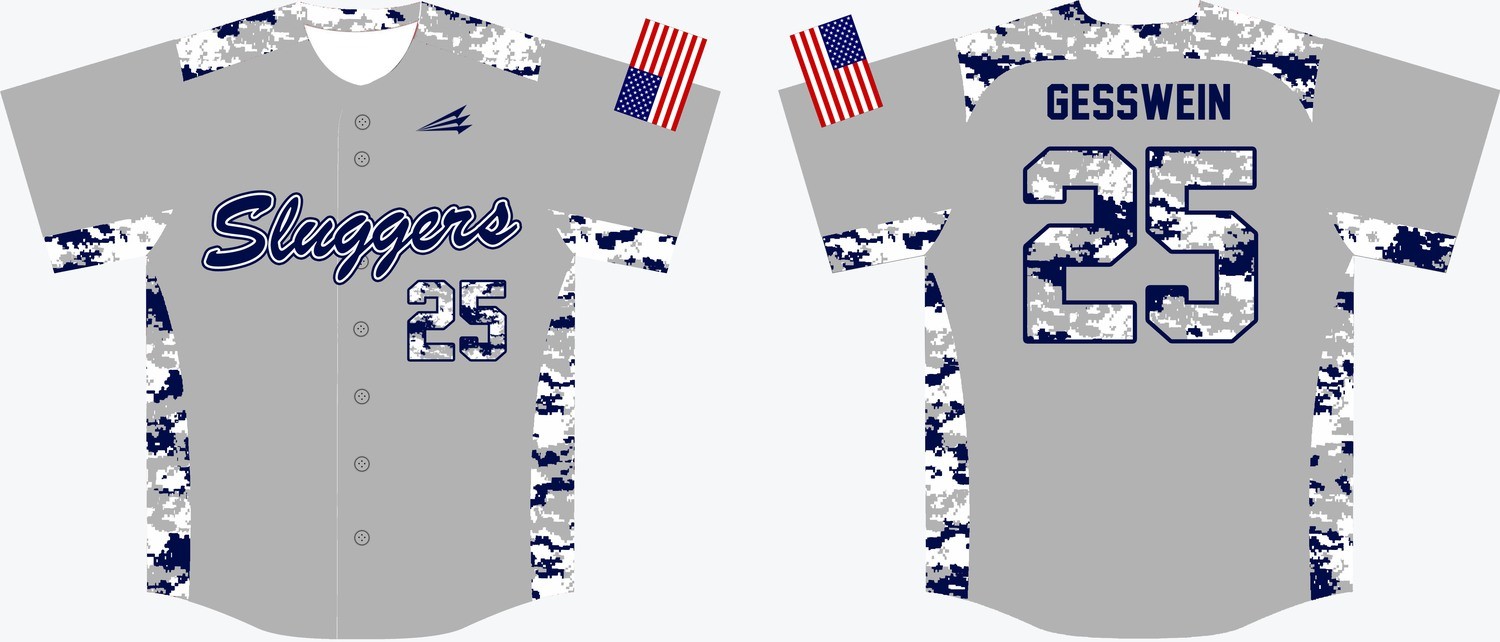 Sluggers Baseball Custom Jersey Design #2