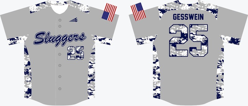 Sluggers Baseball Custom Jersey Design #2