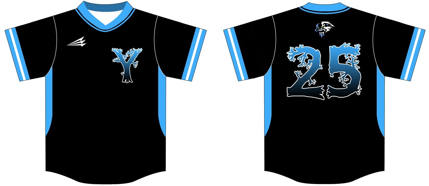 The Yetis Baseball Custom Game Jersey D1