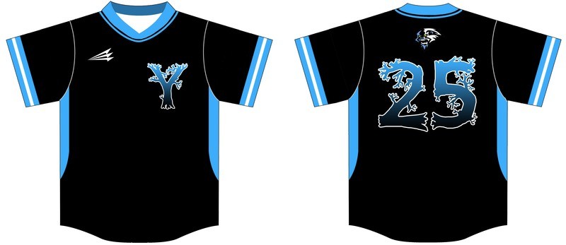 The Yetis Baseball Custom Game Jersey D1