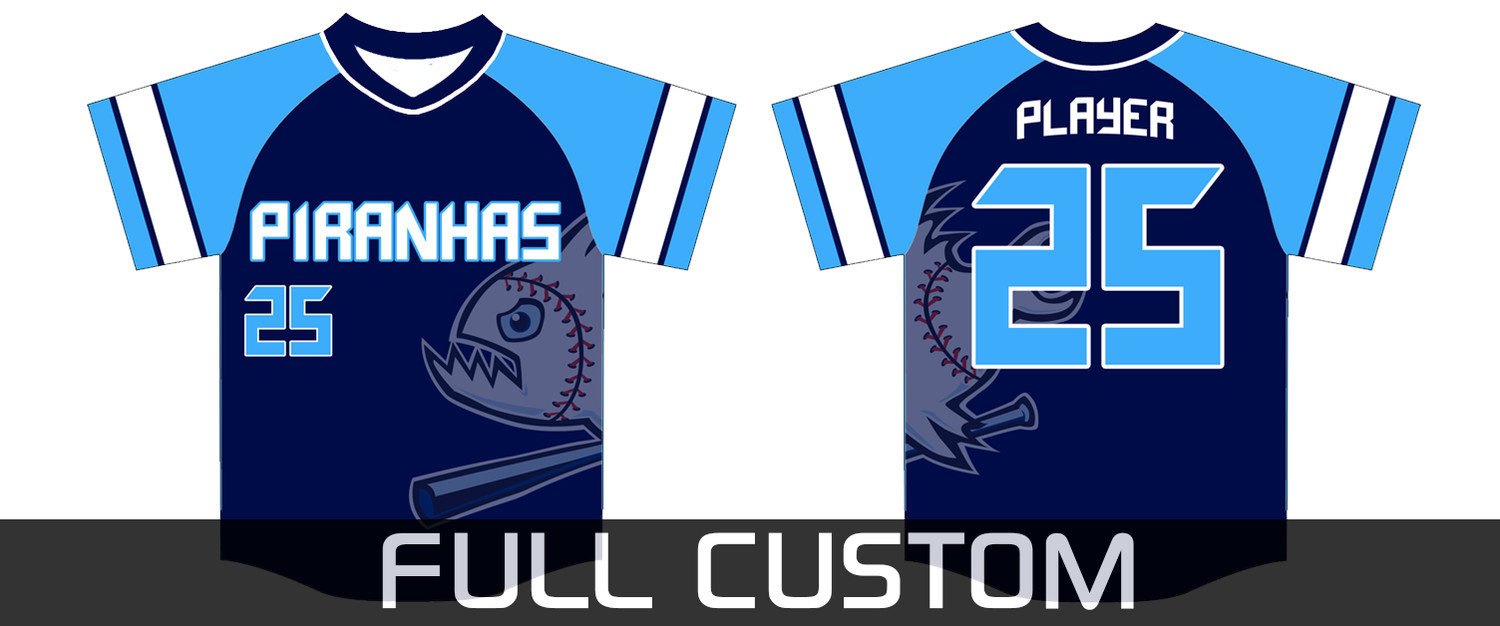 Piranhas Baseball Custom Jersey #4G