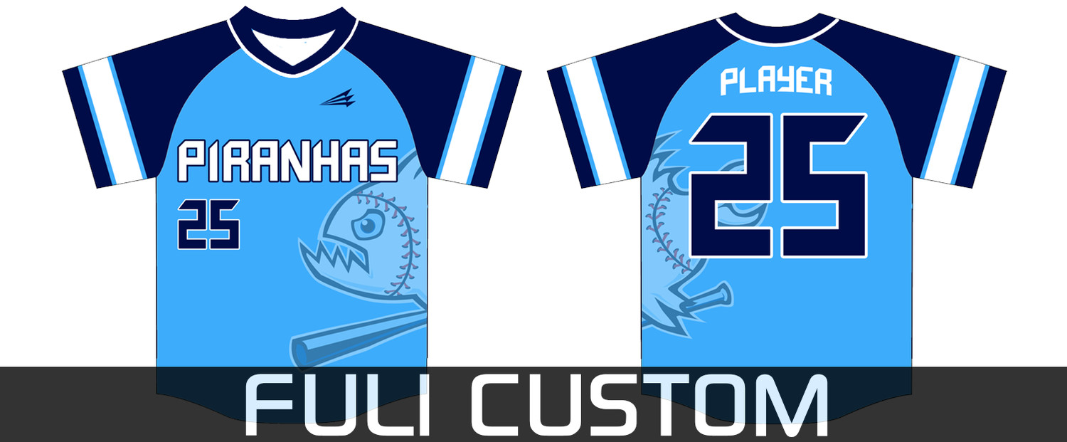 Piranhas Baseball Custom Jersey #4F