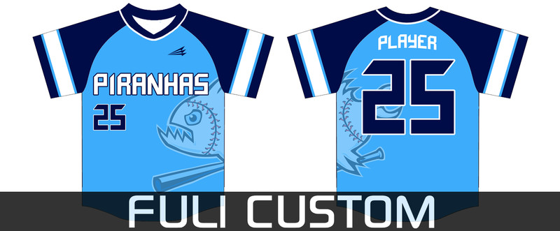 Piranhas Baseball Custom Jersey #4F