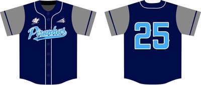 Piranhas Baseball Custom Jersey #10