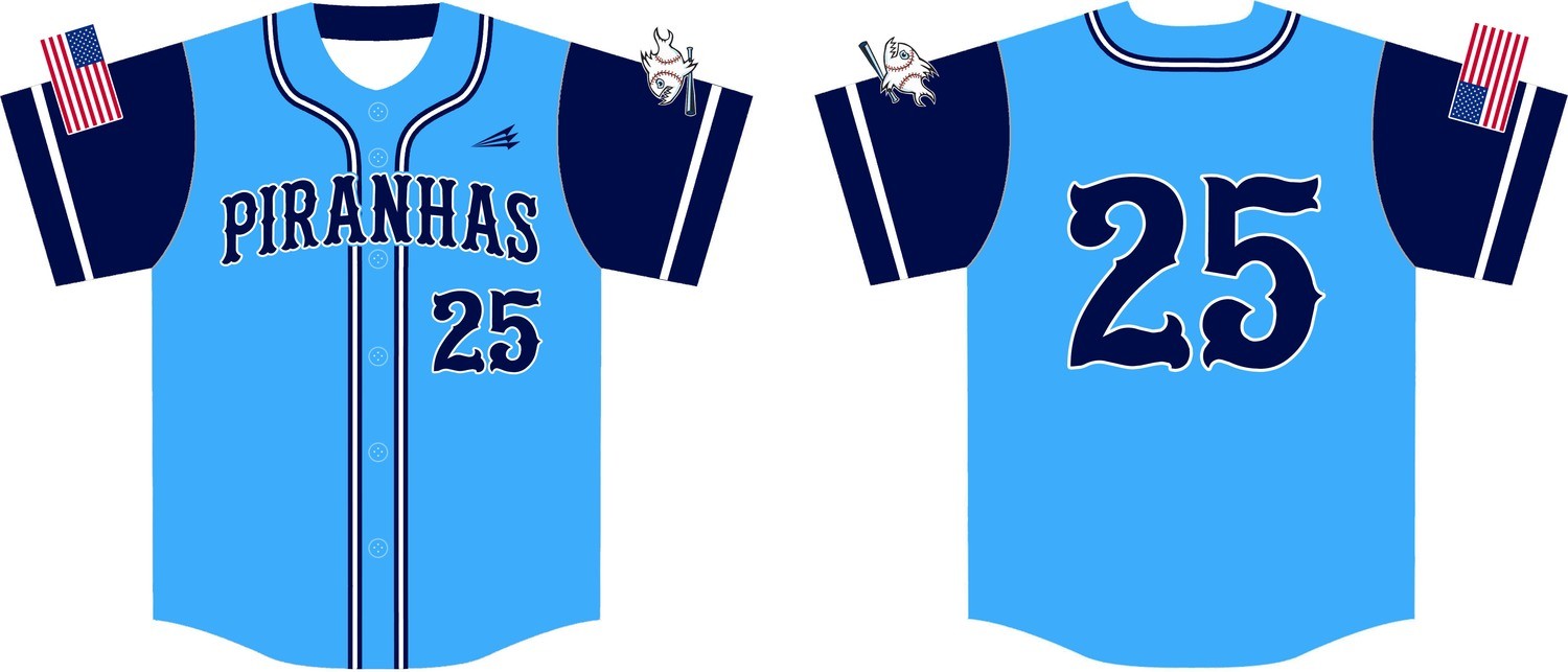 Piranhas Custom NanoDri Baseball Jersey #17A
