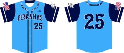 Piranhas Custom NanoDri Baseball Jersey #17A