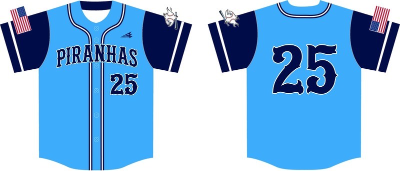 Piranhas Custom NanoDri Baseball Jersey #17A
