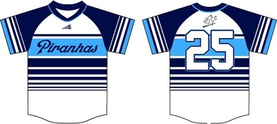 Piranhas Baseball Custom Jersey #11