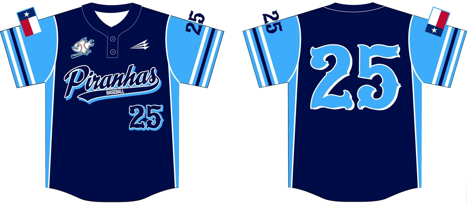Piranhas Baseball Custom Jersey #7
