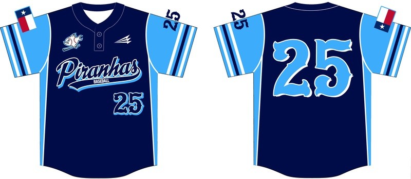 Piranhas Baseball Custom Jersey #7