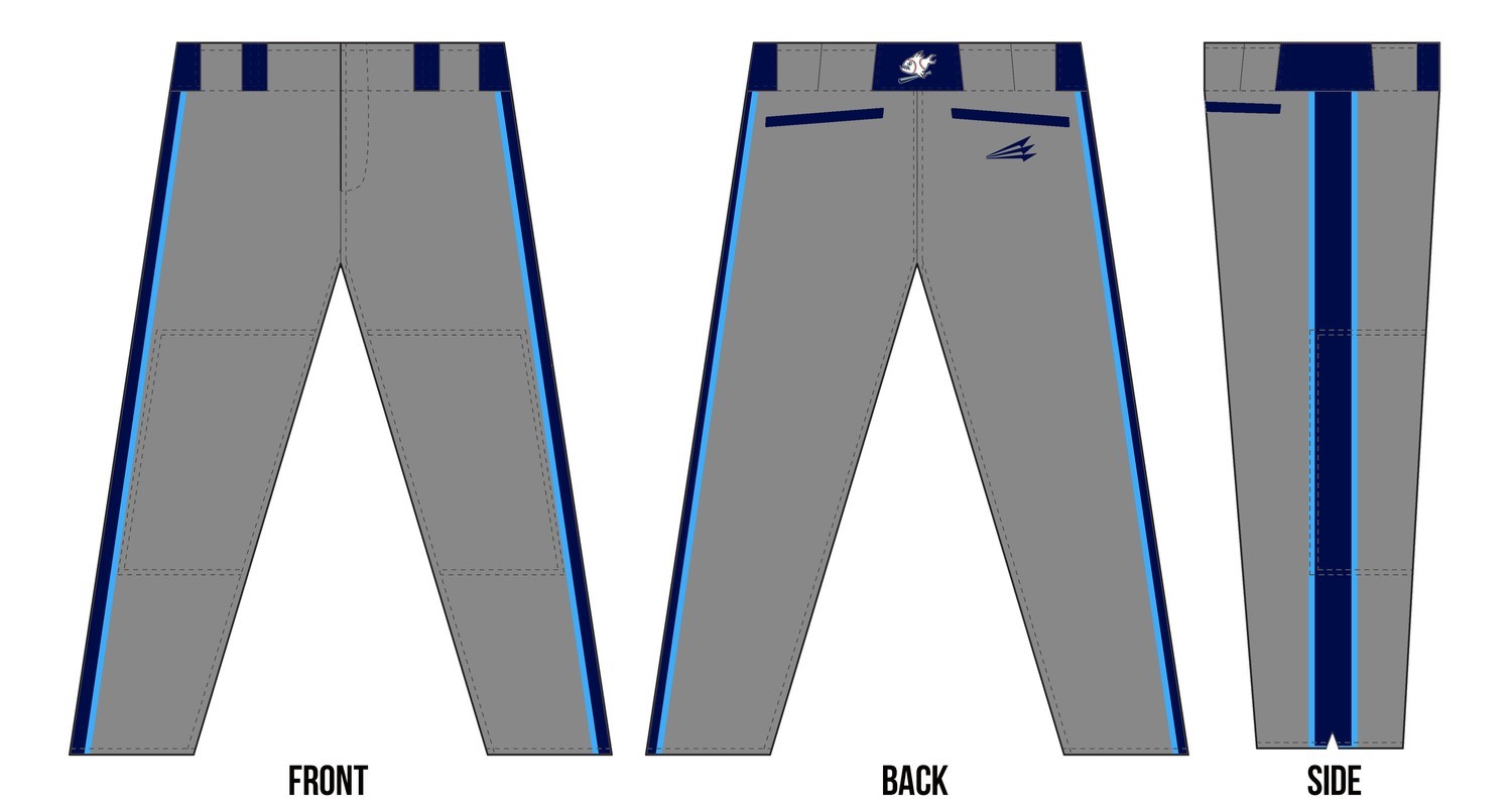 Piranhas Custom Baseball Pants #16D