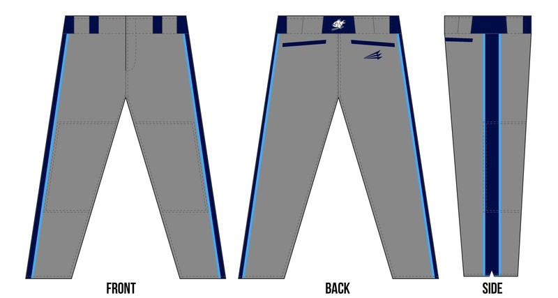 Piranhas Custom Baseball Pants #16D