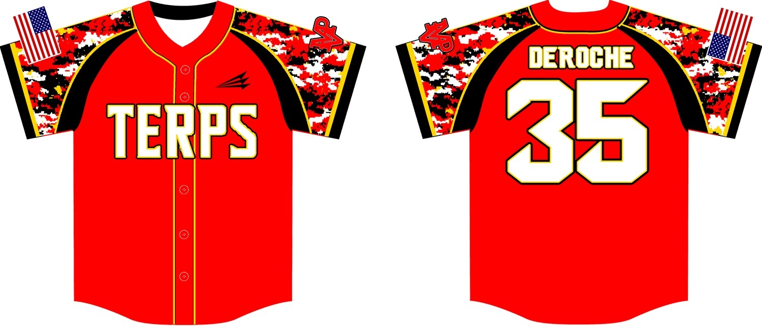 MVP Terps Custom Baseball Jersey #5F