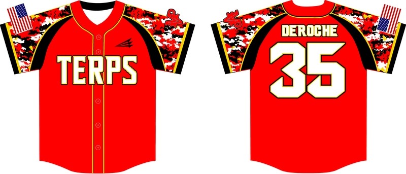 MVP Terps Custom Baseball Jersey #5F