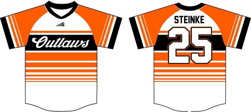 Outlaws Custom Baseball Jersey #2B