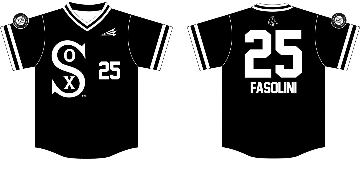Los Angeles Black Sox Custom Baseball Jersey Design #4