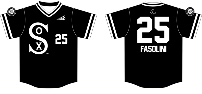 Los Angeles Black Sox Custom Baseball Jersey Design #4