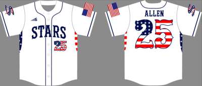 Stars Baseball (Allen) Custom Baseball Jersey #1B