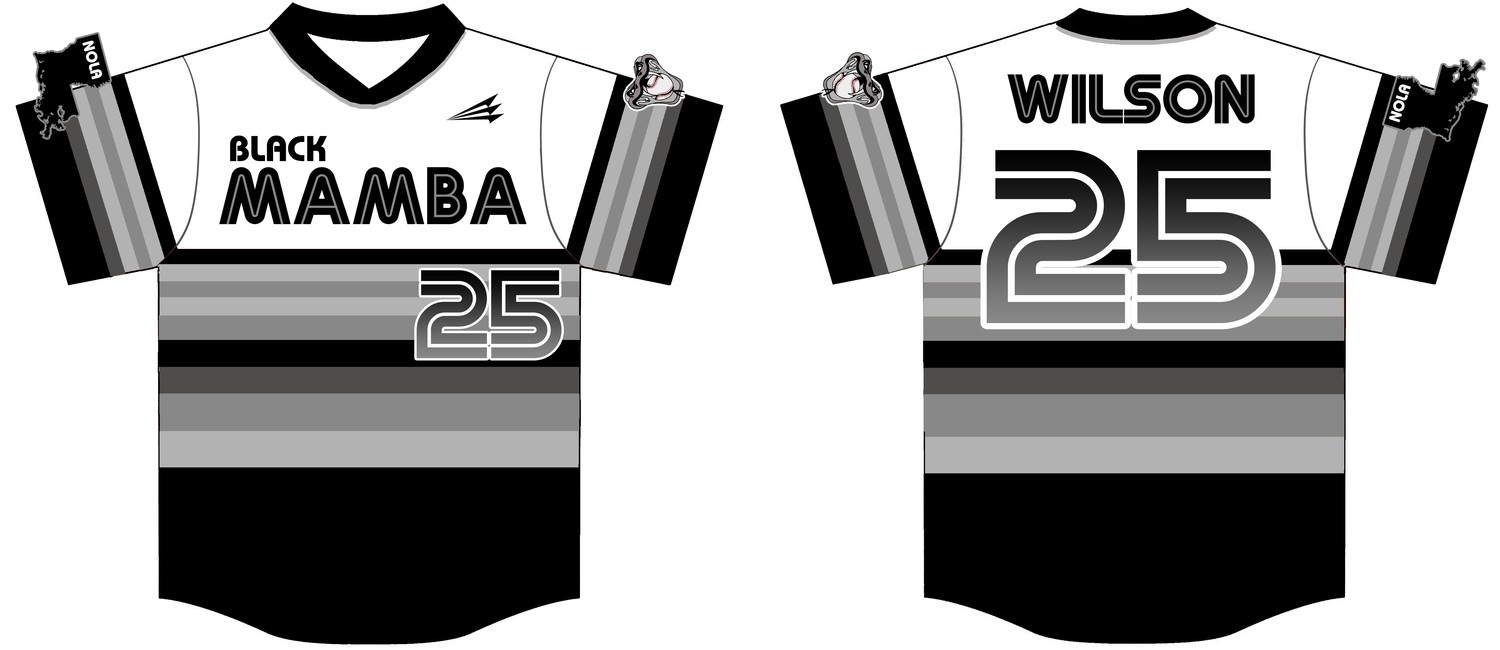 Black Mamba Custom Baseball Jersey #2B
