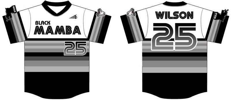 Black Mamba Custom Baseball Jersey #2B