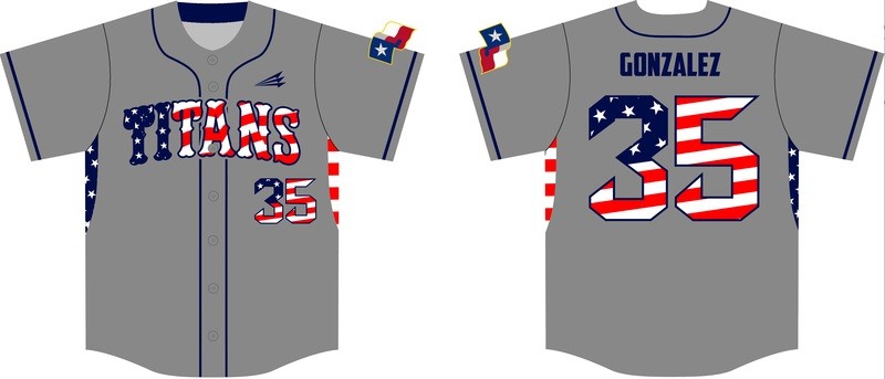 Howard County Titans Baseball Throwback Jersey #3D