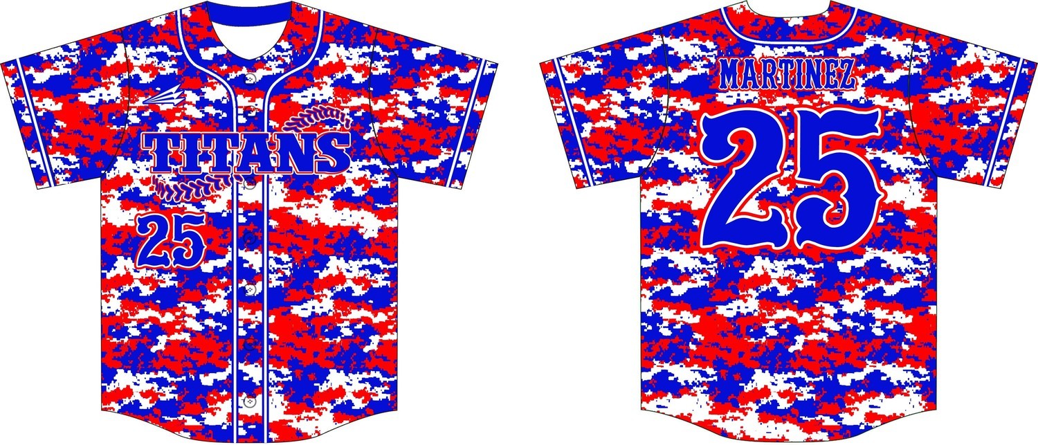 Howard County Titans Baseball Throwback Jersey #5B